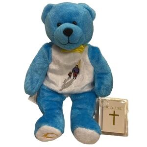 Holy Bears Patriarch The God Bless Dad Bear Series 2000 Blue Vintage Stuffed Toy